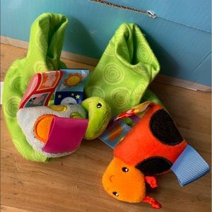 Baby Rattle and Taggy Toes Slippers